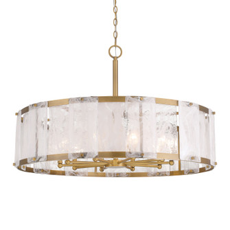 Veil Ten Light Pendant in Legacy Brass (7|3638-732)