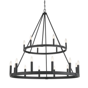 Dutton 18 Light Chandelier in Coal Black (7|1717-66A)