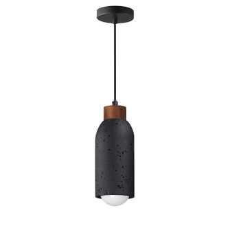 Pompeii One Light Pendant in Lava / Black (16|90621LVBK)