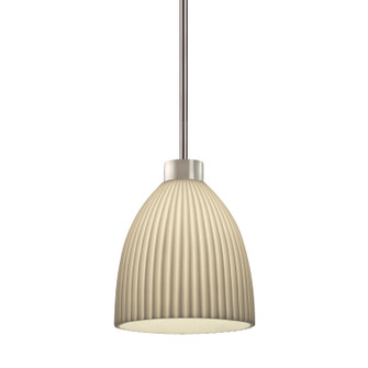 Porcelina One Light Pendant in Brushed Nickel (102|PNA-8844-18-PLET-NCKL-RIGID)