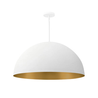 Six Light Pendant in Matte White w/ Champagne Gold (102|NSH-9843-MTGD)
