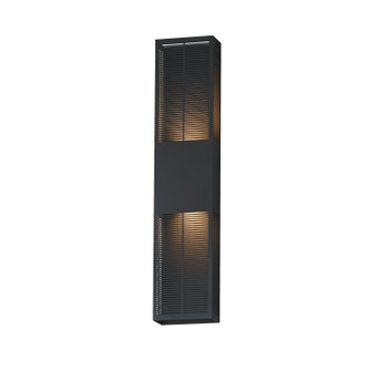 Grate LED Outdoor Wall Sconce in Black (86|E30395-BK)