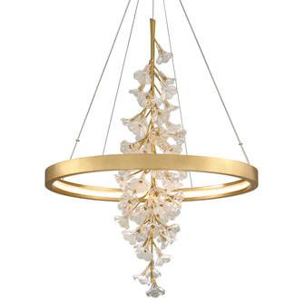 Jasmine LED Chandelier in Gold Leaf (68|268-72-GL)