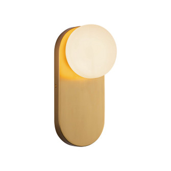 Ariel One Light Vanity in Brushed Gold/Opal Glass (452|WV425112BGOP)