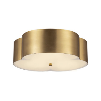 Adella Three Light Flush Mount in Brushed Gold (452|FM566314BG)