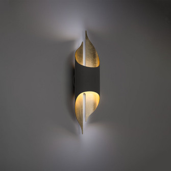 Clasp LED Wall Sconce in Bronze & Gold Leaf (281|WS-52523-BZ/GL)