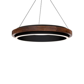 Delaney LED Pendant in Black/Dark Walnut (281|PD-88529-BK/DW)