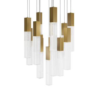 Cinema LED Pendant in Aged Brass (281|PD-30815R-AB)