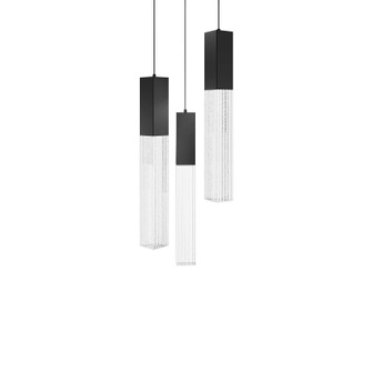 Cinema LED Pendant in Black (281|PD-30803R-BK)
