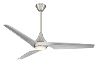 Switch 60''Ceiling Fan in Brushed Nickel With Silver Blades (15|F636L-BN/SL)