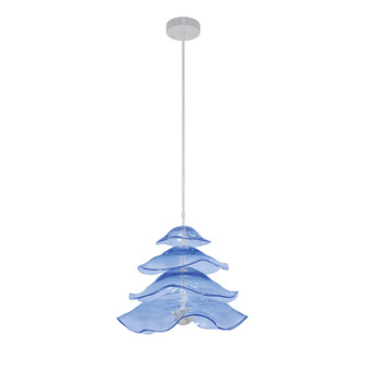 Embark LED Pendant in Silver Leaf/Blue (48|100061-41)