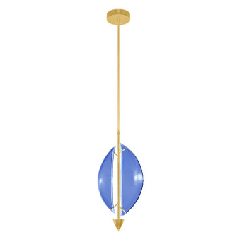 Embark LED Pendant in Gold Leaf/Blue (48|100057-31)