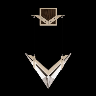 Blade LED Wall Sconce in Champagne/Dark Walnut (48|100050-6)