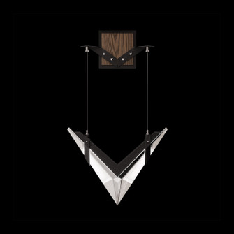 Blade LED Wall Sconce in Black/Dark Walnut (48|100050-1)