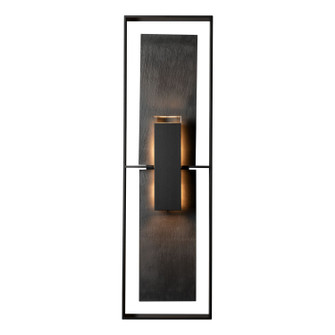 Shadow Box Shadow Box Tall w/Slate Dark Sky Friendly Outdoor Sconce in Coastal Burnished Steel (39|302666-SKT-78-SL-ZM0850)