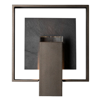 Shadow Box Shadow Box Medium w/Slate Dark Sky Friendly Outdoor Sconce in Coastal Black (39|302662-SKT-80-SL-ZM0850)