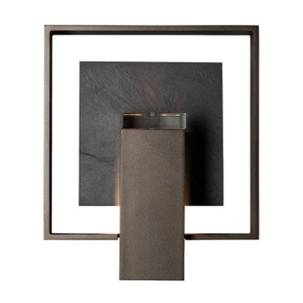 Shadow Box Shadow Box Small w/Slate Dark Sky Friendly Outdoor Sconce in Coastal Bronze (39|302660-SKT-75-SL-ZM0850)