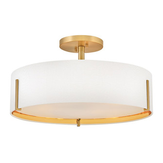 Halle LED Semi-Flush Mount in Lacquered Brass (13|47573LCB)