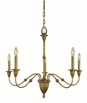 Hinsdale Five Light Chandelier in Brushed Brass (8|5930 BR)