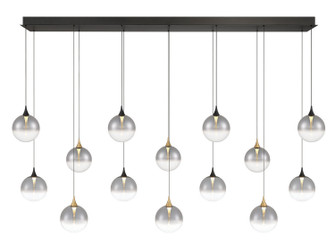 Iissa LED Linear Chandelier in Gold-Black Mix (40|48940-023)