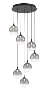 Iissa Seven Light Chandelier in Black (40|48929-028)