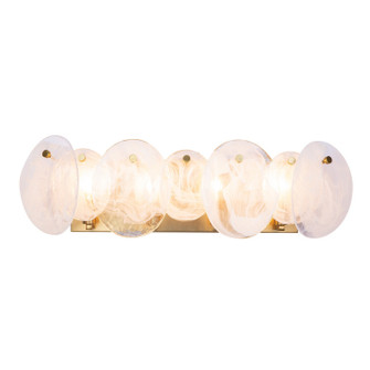 Lily Four Light Bathroom Vanity in Brushed Brass (78|AC12214BR)