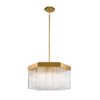 Emma Seven Light Chandelier in Brushed Brass (78|AC12063BR)