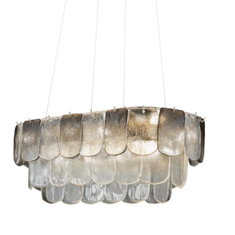 Bianca 12 Light Island Pendant in Polished Nickel, Crystalline Smoke (78|AC12054CS)