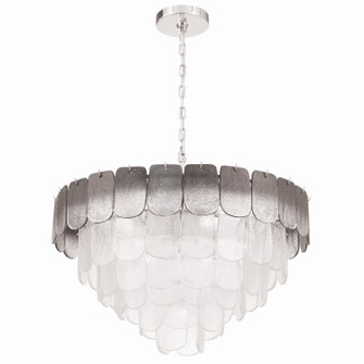 Bianca 19 Light Chandelier in Polished Nickel, Crystalline Smoke (78|AC12053CS)