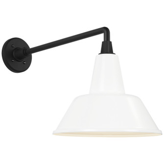 Academy Barn Light LED Barn Light in Matte Black (268|TOB 2812MBK/S1-WHT)