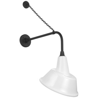 Academy Barn Light LED Barn Light in Matte Black (268|TOB 2810MBK/S3-WHT)