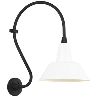 Academy Barn Light LED Barn Light in Matte Black (268|TOB 2804MBK/S1-WHT)