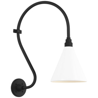 Academy Barn Light LED Barn Light in Matte Black (268|TOB 2804MBK/S10-WHT)