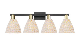 Arcadia Four Light Bath Vanity in Black Antique Brass (405|716-4W-BAB-NBD-75-NAT)