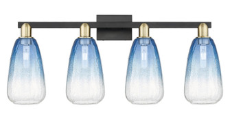 Arcadia Four Light Bath Vanity in Black Antique Brass (405|716-4W-BAB-G480-6SB)