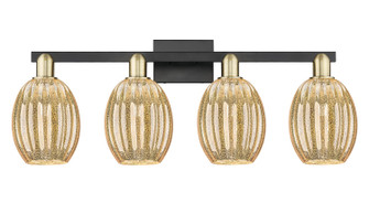 Arcadia Four Light Bath Vanity in Black Antique Brass (405|716-4W-BAB-G459-6ME)