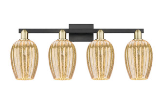 Arcadia Four Light Bath Vanity in Black Antique Brass (405|716-4W-BAB-G457-6ME)
