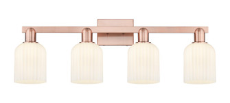Arcadia Four Light Bath Vanity in Antique Copper (405|716-4W-AC-G559-5GWH)