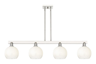 Arcadia Four Light Island Pendant in Polished Nickel (405|716-4I-PN-G483-8OP)