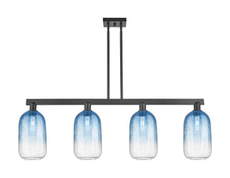 Arcadia Four Light Island Pendant in Matte Black (405|716-4I-BK-G482-7SB)