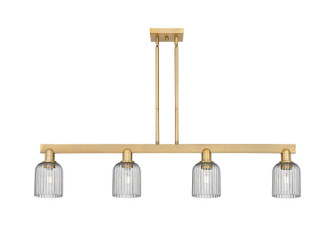 Arcadia Four Light Island Pendant in Brushed Brass (405|716-4I-BB-G559-5SM)