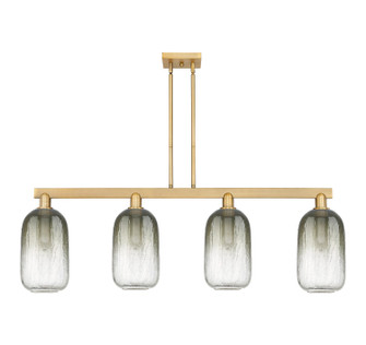 Arcadia Four Light Island Pendant in Brushed Brass (405|716-4I-BB-G482-7SL)