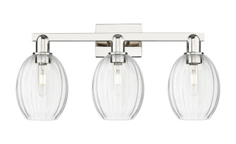 Arcadia Three Light Bath Vanity in Polished Nickel (405|716-3W-PN-G459-6CL)
