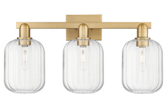 Arcadia Three Light Bath Vanity in Brushed Brass (405|716-3W-BB-G460-7CL)