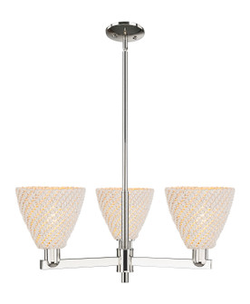 Arcadia Three Light Pendant in Polished Nickel (405|716-3CR-PN-NBD-75-NAT)