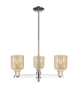 Arcadia Three Light Pendant in Polished Nickel (405|716-3CR-PN-G559-5ME)