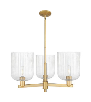 Arcadia Three Light Pendant in Brushed Brass (405|716-3CR-BB-G559-8SDY)