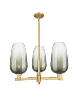 Arcadia Three Light Pendant in Brushed Brass (405|716-3CR-BB-G484-7SL)