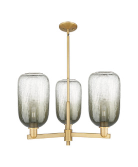 Arcadia Three Light Pendant in Brushed Brass (405|716-3CR-BB-G482-7SL)