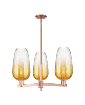 Arcadia Three Light Pendant in Antique Copper (405|716-3CR-AC-G484-7AM)